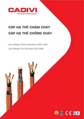 Tải catalogue cáp chống cháy chống nhiễu Cadivi 2026 PDF miễn phí