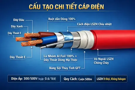 Cáp Báo Cháy 2x1.0 Chống Cháy Chống Nhiễu Altek Kabel
